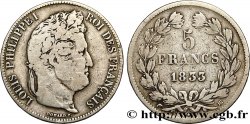 5 francs IIe type Domard 1833 Strasbourg F.324/16