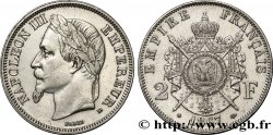 2 francs Napoléon III, tête laurée 1867 Strasbourg F.263/6