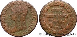 Cinq centimes Dupré, grand module 1797 Lyon F.115/22
