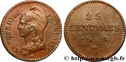 Essai de 25 centimes 1795 Paris VG.438  AU58