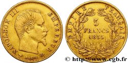 5 francs or Napoléon III, tête nue, grand module 1855 Paris F.501/1