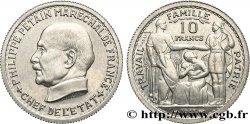 Essai de 10 francs Pétain en aluminium par Bazor/Vézien 1943 Paris GEM.179 1 SPL63
