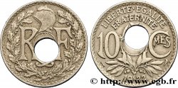 10 centimes Lindauer, perforation décentrée 1922  F.138/6 var.