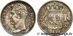 1/4 franc Charles X 1828 Strasbourg F.164/20 AU58