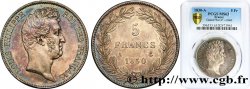 5 francs type Tiolier sans le I, tranche en relief 1830  Paris F.314/1