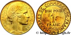 Essai de 1 franc hybride Morlon / Chambres de commerce en bronze-aluminium n.d.  GEM.96 2 MS65
