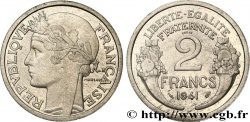 Essai de 2 francs Morlon, aluminium, poids très lourd 1941 Paris GEM.114 5 var. MS64