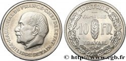 Essai de 10 francs Pétain en aluminium par Simon, poids lourd (3 g) 1941 Paris GEM.177 3 MS64