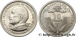 Essai de 10 francs Pétain en aluminium par Vézien, poids léger (2 g) 1941 Paris GEM.178 1 var. MS62