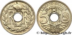 Essai de 5 centimes Lindauer maillechort, ESSAI en relief 1938 Paris F.123A/1