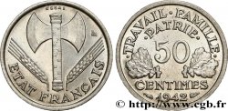 Essai de 50 centimes Francisque, lourde 1942 Paris F.195/1 MS65