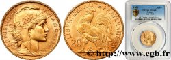 20 francs or Coq, Dieu protège la France 1905 Paris F.534/10