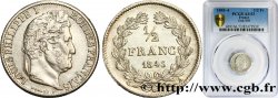 1/2 franc Louis-Philippe 1843 Paris F.182/99