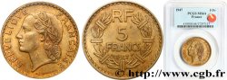 5 francs Lavrillier, bronze-aluminium 1947  F.337/9 MS64 PCGS