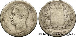 1 franc Charles X, matrice du revers à quatre feuilles 1828 Lyon F.207A/