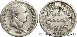 Demi-franc Napoléon Ier tête laurée, République française 1808 Paris F.177/2