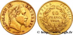 10 francs or Napoléon III, tête laurée 1862 Strasbourg F.507/2
