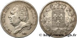 5 francs Louis XVIII, tête nue 1821 Paris F.309/60