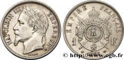 1 franc Napoléon III, tête laurée 1866 Strasbourg F.215/4