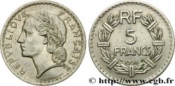 5 francs Lavrillier, nickel 1938 F.336/7