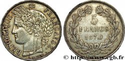 5 francs Cérès, sans légende 1870 Bordeaux F.332/6