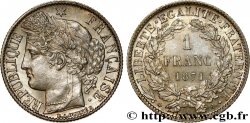 1 franc Cérès, Troisième République, petit A 1871 Paris F.216/2 SUP62