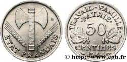 50 centimes Francisque, légère, frappe médaille 1944  F.196/4 var.