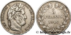 5 francs IIIe type Domard 1846 Strasbourg F.325/11