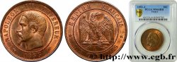 Dix centimes Napoléon III, tête nue 1853 Paris F.133/2