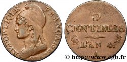 5 centimes Dupré, petit module 1796 Paris F.113/1