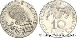 Piéfort argent 10 francs Conquête de l’Espace 1983 Pessac F.367/2P
