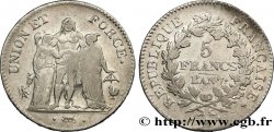 5 francs Union et Force, Union serré, seulement gland extérieur 1799 Paris F.294/28