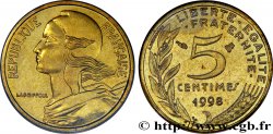 5 centimes Marianne, BU (Brillant Universel) 1998 Pessac F.125/41