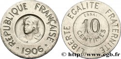 Essai de 10 centimes Rude en nickel, avec étoiles 1906 Paris GEM.35 4 var. SUP60