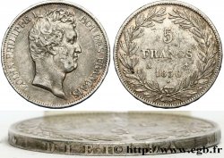 5 francs type Tiolier avec le I, tranche en relief fautée en “DIEU LA FRANCE PROTÈGE” 1830 Paris F.316/1 TTB45