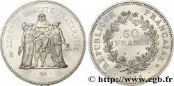 Piéfort argent de 50 francs Hercule 1975  F.427/3P