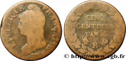 Cinq centimes Dupré, grand module 1797 Orléans/Limoges F.115/30