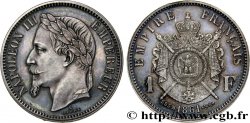 Essai de 1 franc Napoléon III, tête laurée 1861 Paris VG.3584  SPL64