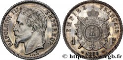 Essai de 1 franc Napoléon III, tête laurée par Barre 1866 Paris VG.3690  SPL64