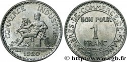 Essai de 1 franc Chambres de Commerce en aluminium 1920 Paris GEM.95 11 SPL64