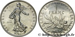 Essai de 1 franc Semeuse, nickel 1959 Paris F.226/3 SC63
