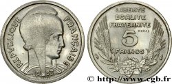 Essai en nickel de 5 Francs Bazor, tranche striée et rainurée 1933  GEM.134 6 SUP62