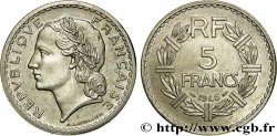 Épreuve de 5 francs Lavrillier en cupro-nickel 1946 Paris GEM.145 3 SUP62