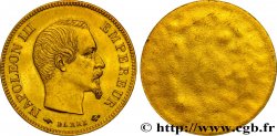 Essai Uniface de 10 francs or Napoléon III, tête nue, en Bronze doré 1856 Paris VG.3465  SPL63