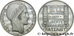 Préparation de la 20 francs Pétain, type Turin, en aluminium, tranche lisse, 5 g - Essai 1938 Paris GEM.200  7 FDC65