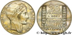 Épreuve de 20 francs Turin en cupro-nickel 1939 Paris GEM.200 8 SUP62