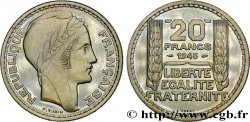 Essai de 20 francs Turin en cupro-nickel 1945 Paris GEM.206 1 FDC65