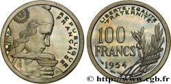 Pré-série sans le mot ESSAI de 100 francs Cochet, listel large 1954  GEM.230 4 FDC65