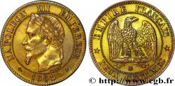 Deux centimes Napoléon III, tête laurée 1862 Strasbourg F.108A/6