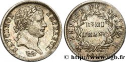 Demi-franc Napoléon Ier tête laurée, Empire français 1810 Bayonne F.178/17